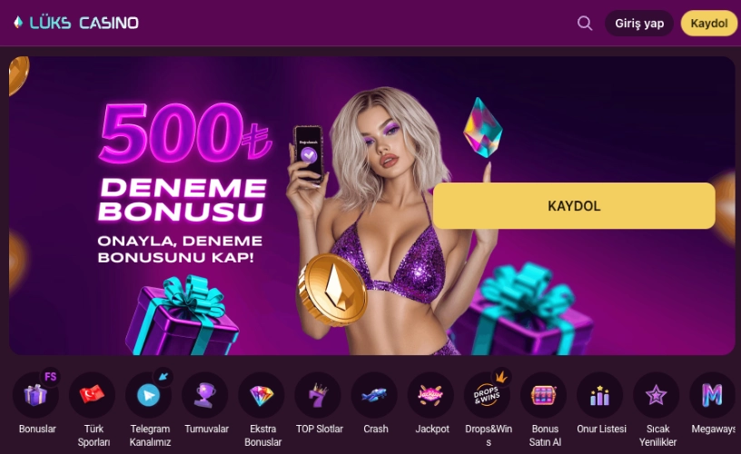 Lux Casino hesap paneli görünümü
